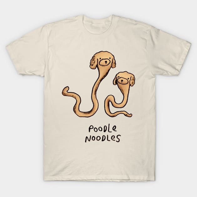 Poodle Noodles T-Shirt by Sophie Corrigan